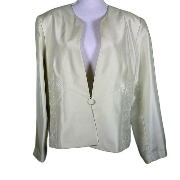 Talbots Silk Elegant light green jacket size 18 - Picture 1 of 8